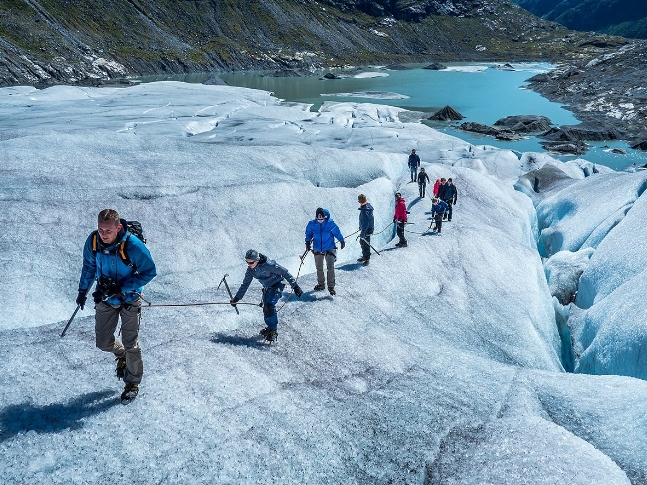 fjord active glacier hike