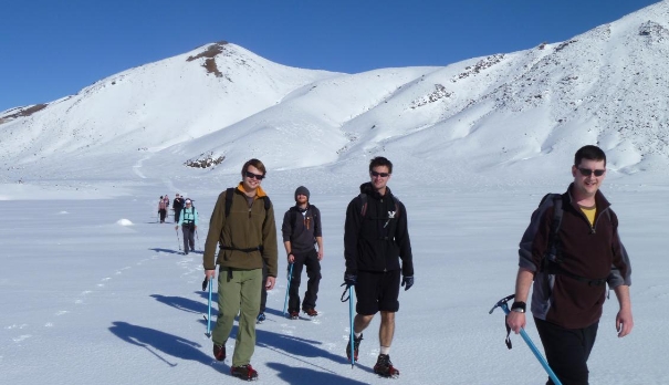 tongariro crossing guided walk winter