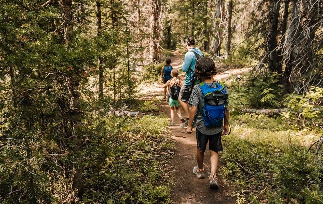 the adventure hiking trail