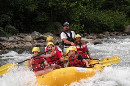 raft cave hike